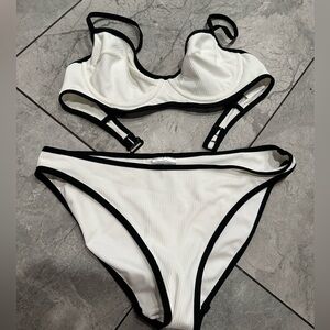 H&M Black and White Bikini Set